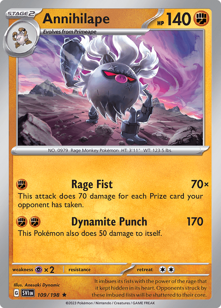 Scarlet Violet Base Annihilape