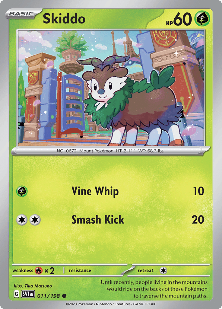 Scarlet Violet Base Skiddo