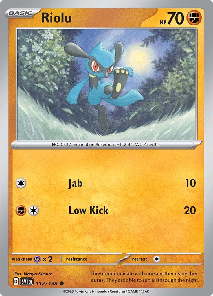 Scarlet Violet Base Riolu