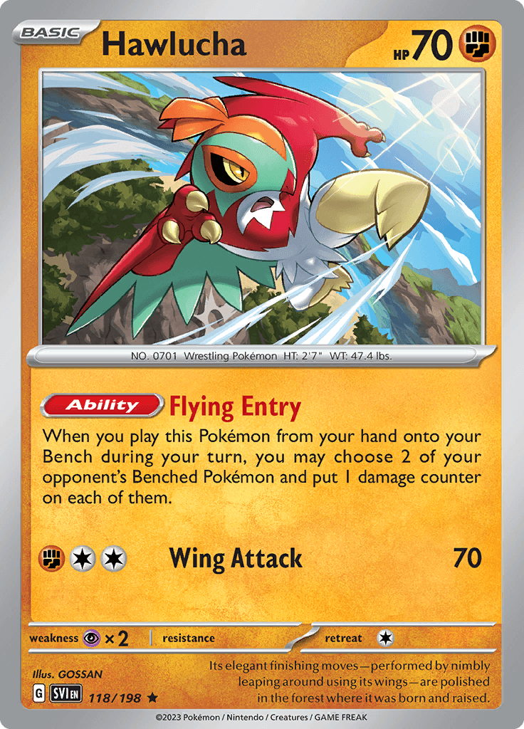 Scarlet Violet Base Hawlucha
