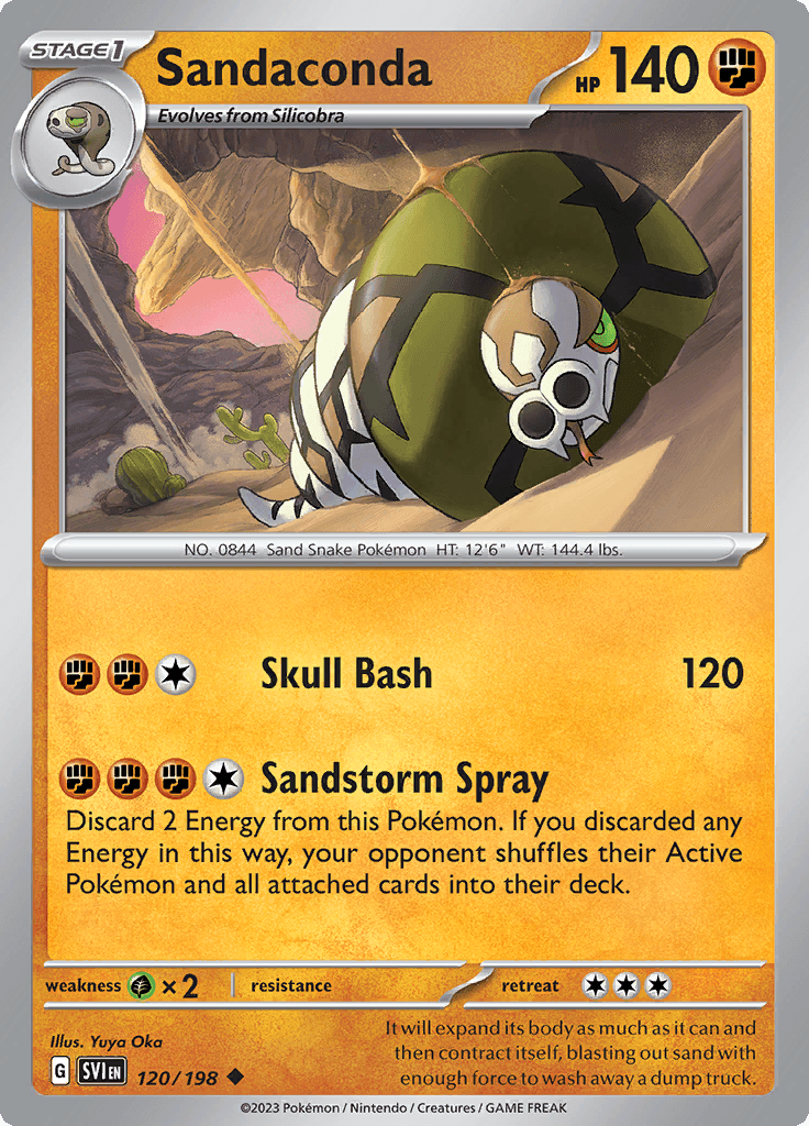 Scarlet Violet Base Sandaconda