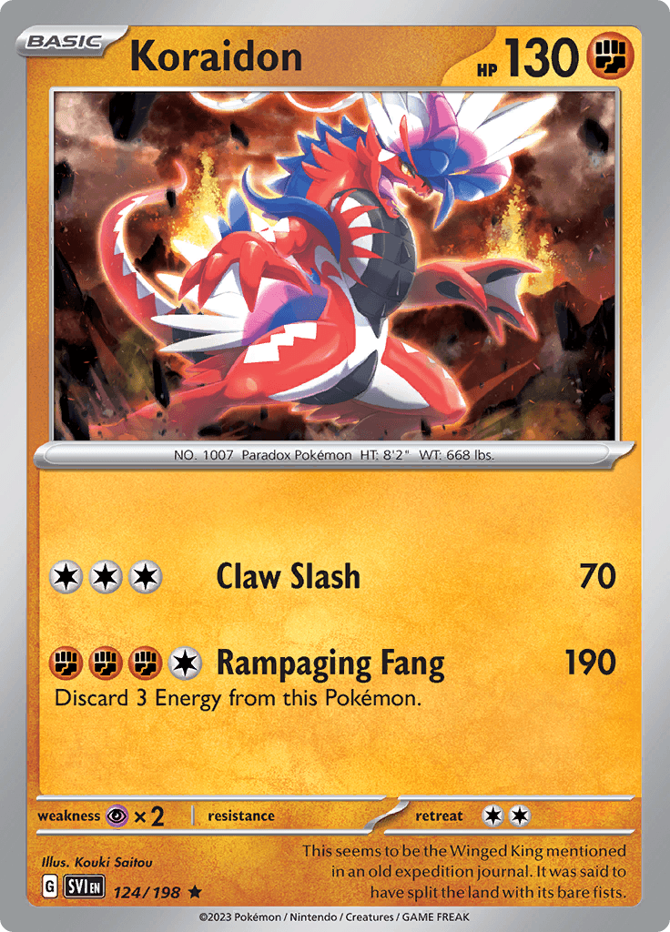 Scarlet Violet Base Koraidon