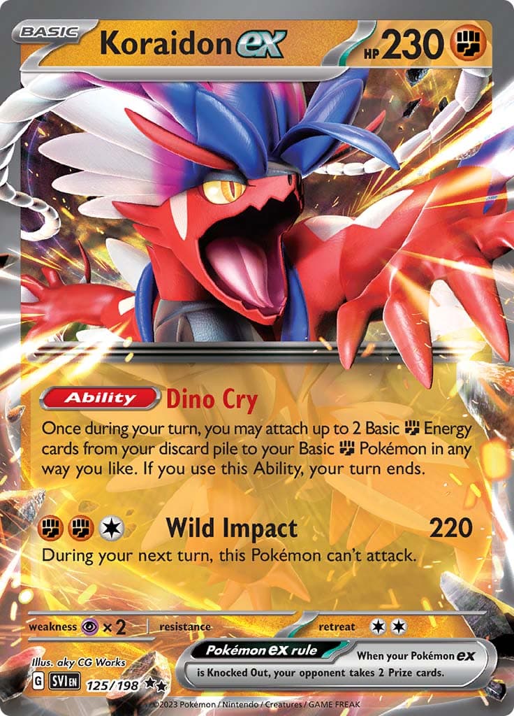 Scarlet Violet Base Koraidon Ex