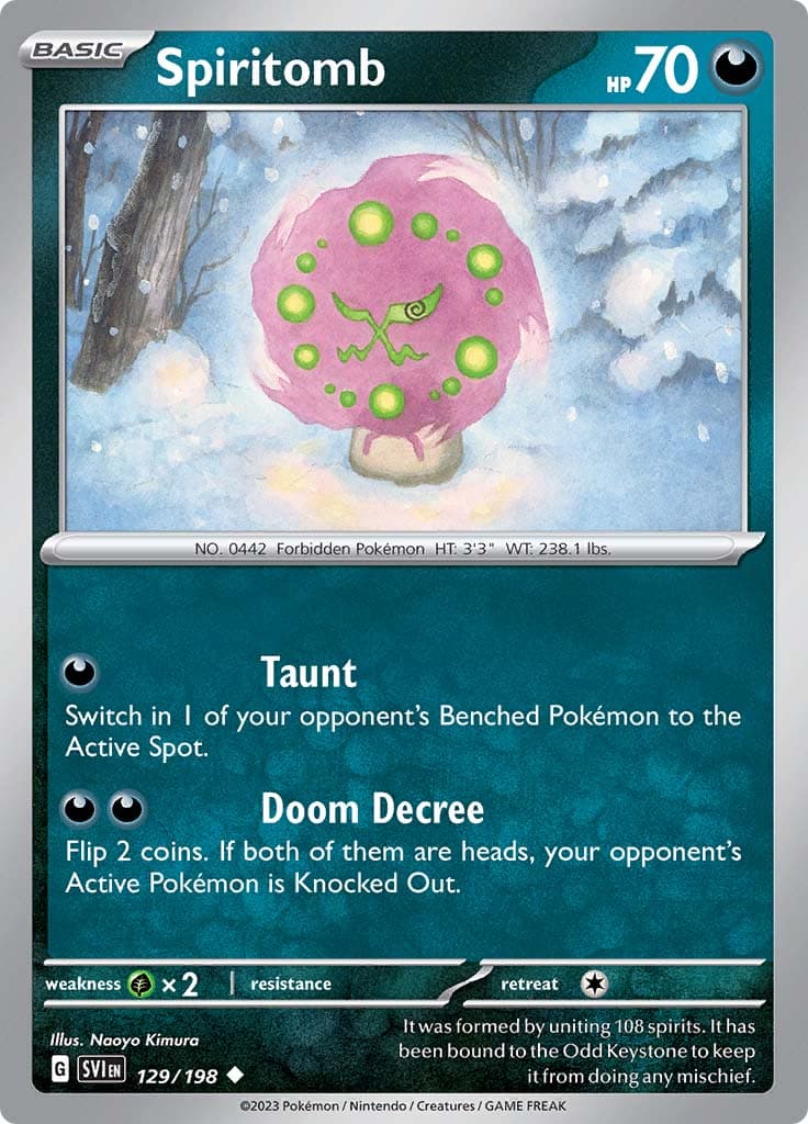 Scarlet Violet Base Spiritomb