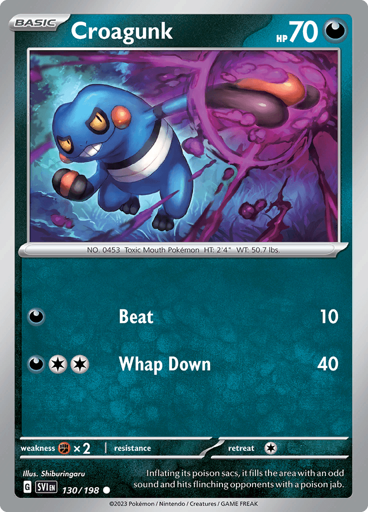 Scarlet Violet Base Croagunk