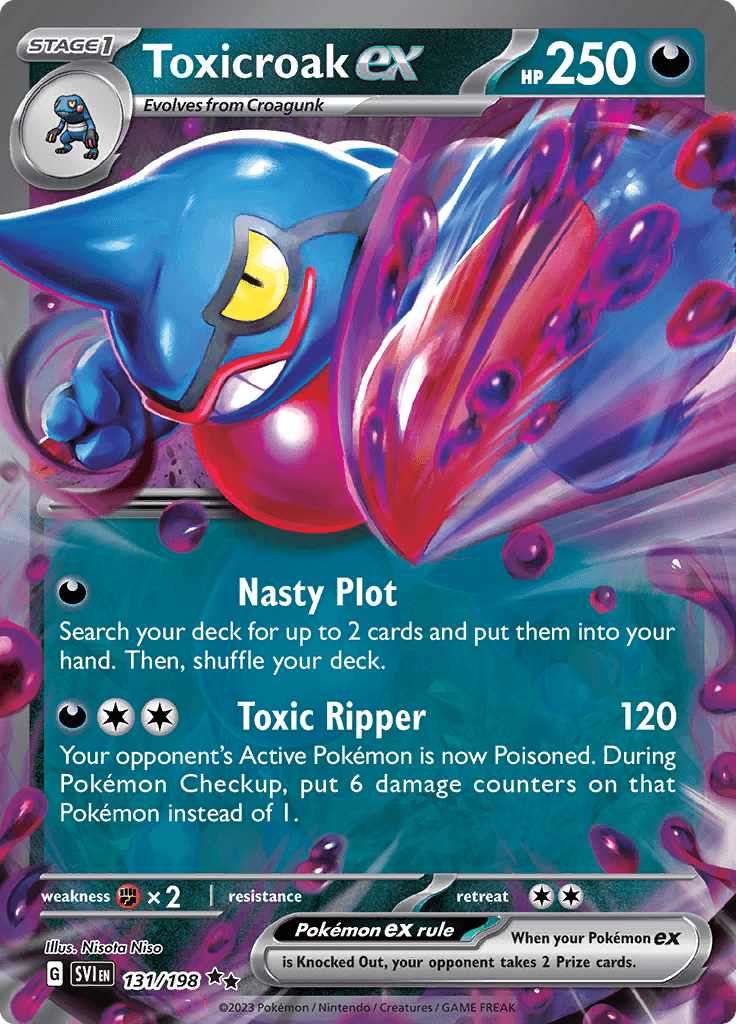 Scarlet Violet Base Toxicroak Ex