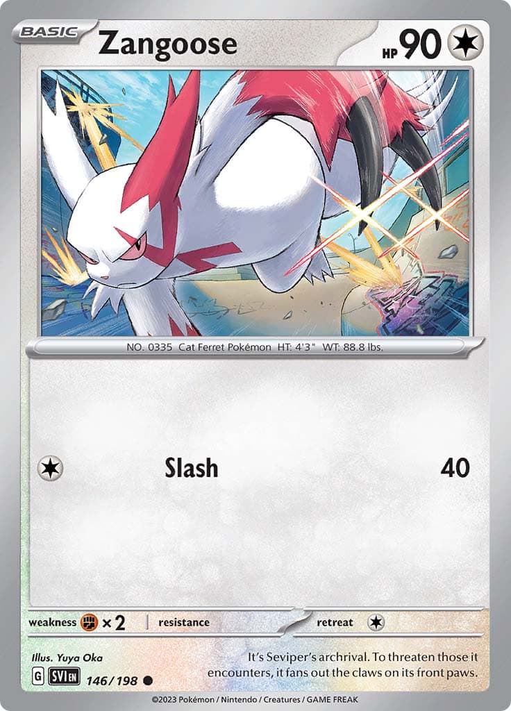 Scarlet Violet Base Zangoose