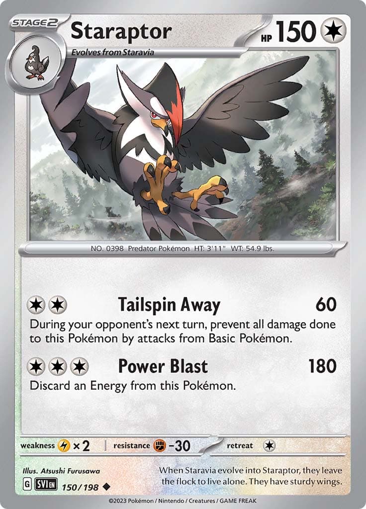 Scarlet Violet Base Staraptor
