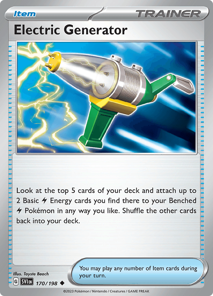 Scarlet Violet Base Electric Generator