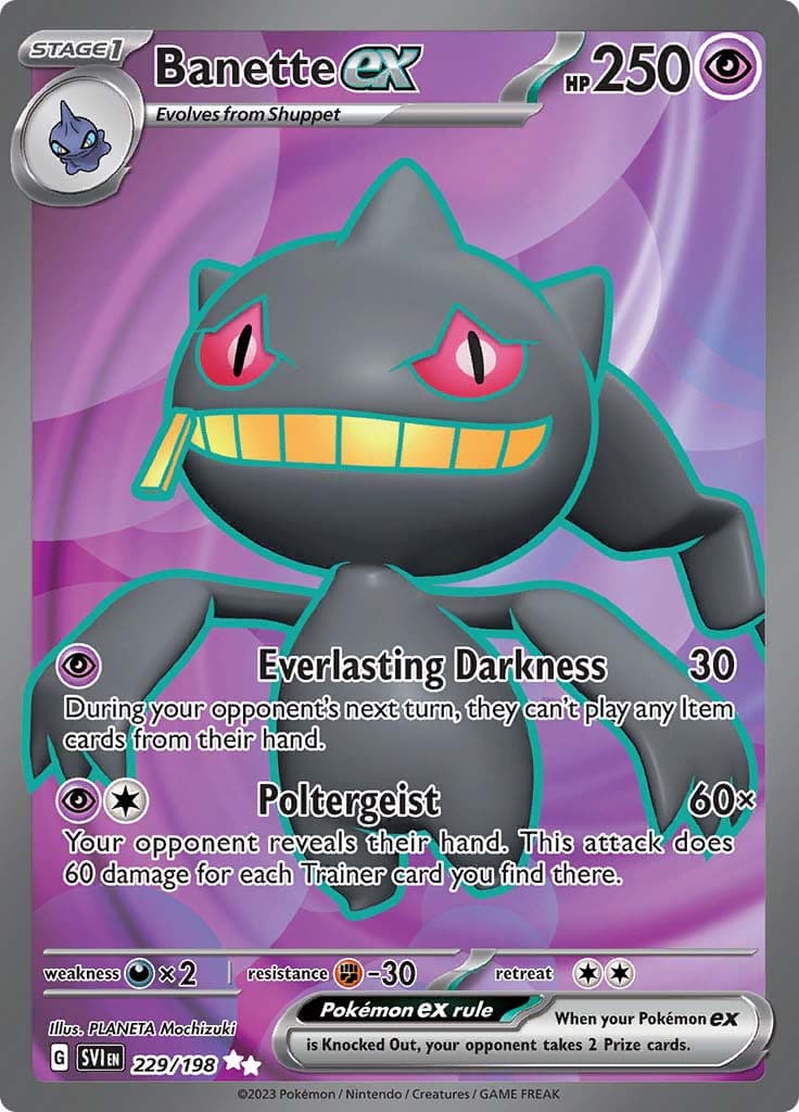 Scarlet Violet Base Banette Ex