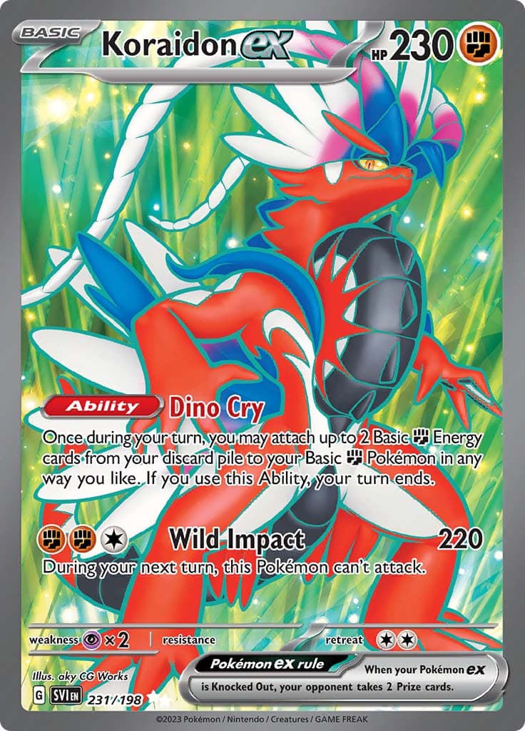 Scarlet Violet Base Koraidon Ex