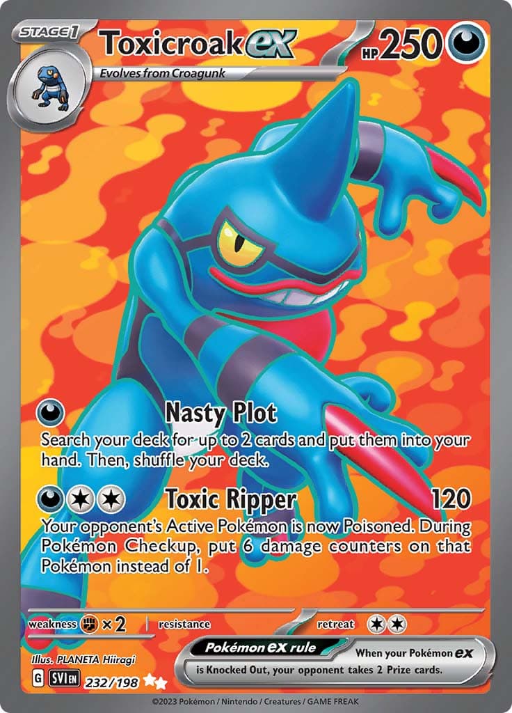 Scarlet Violet Base Toxicroak Ex