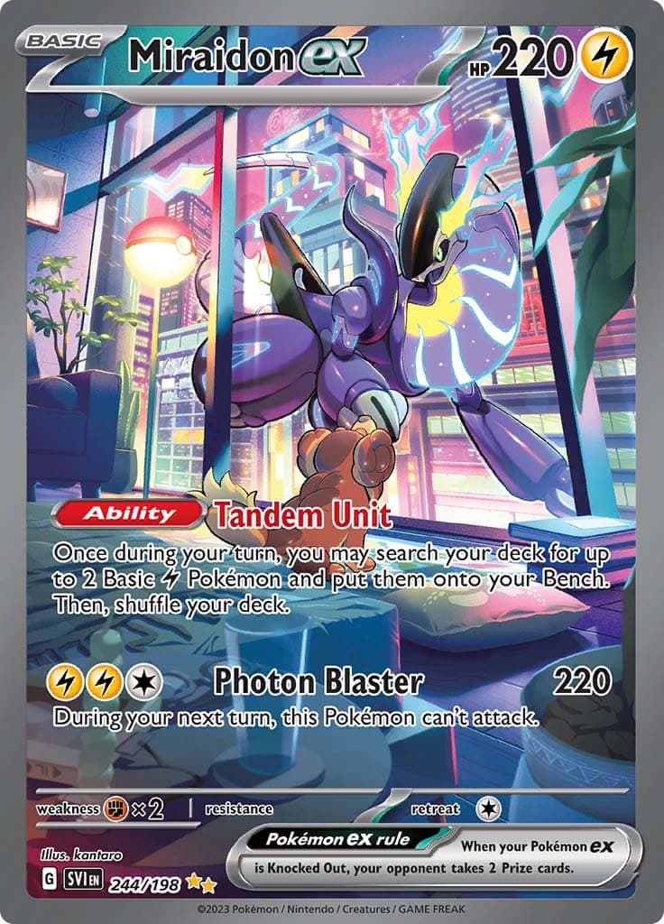 Scarlet Violet Base Miraidon Ex