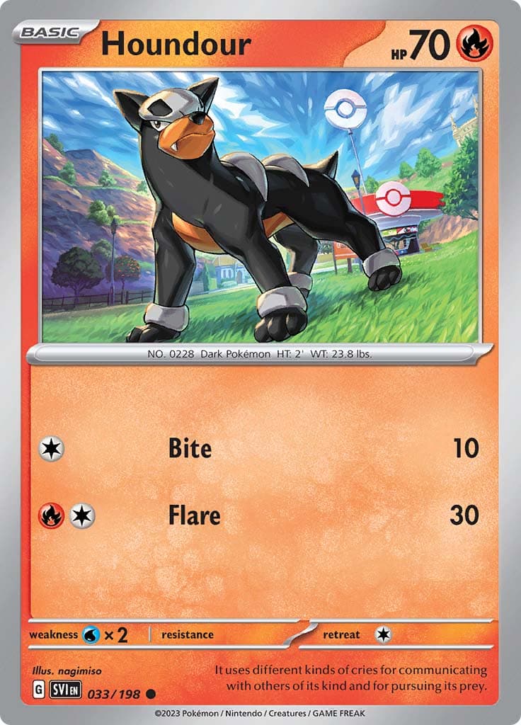 Scarlet Violet Base Houndour
