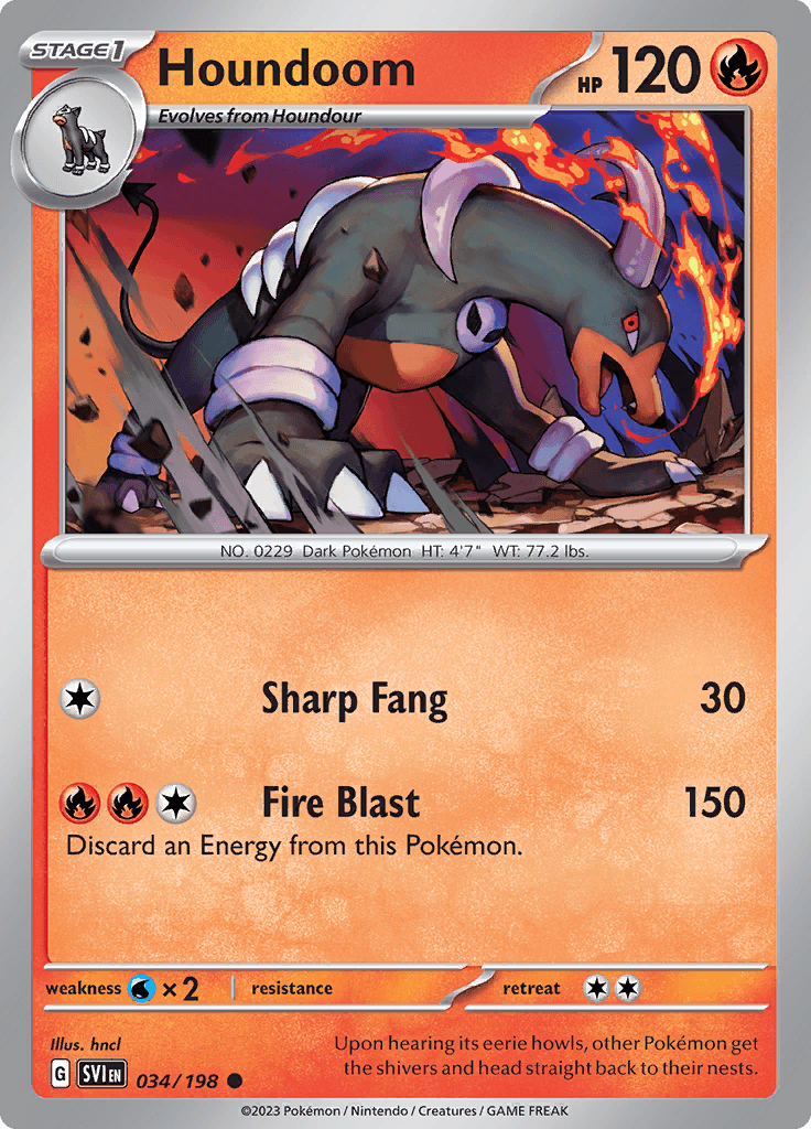 Scarlet Violet Base Houndoom