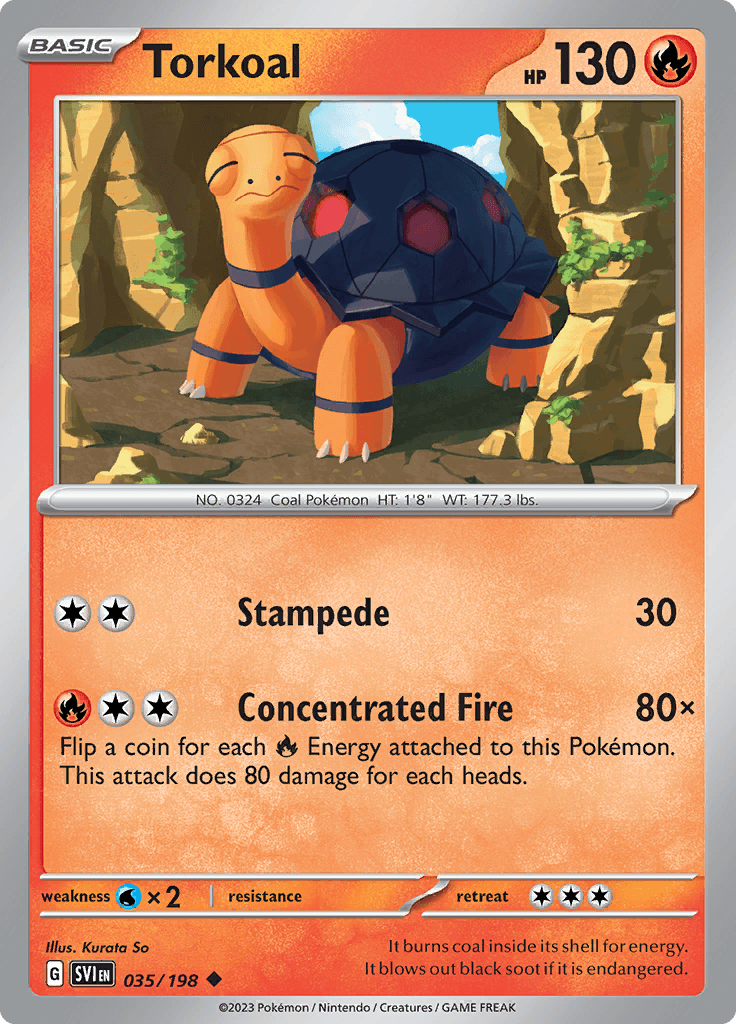 Scarlet Violet Base Torkoal