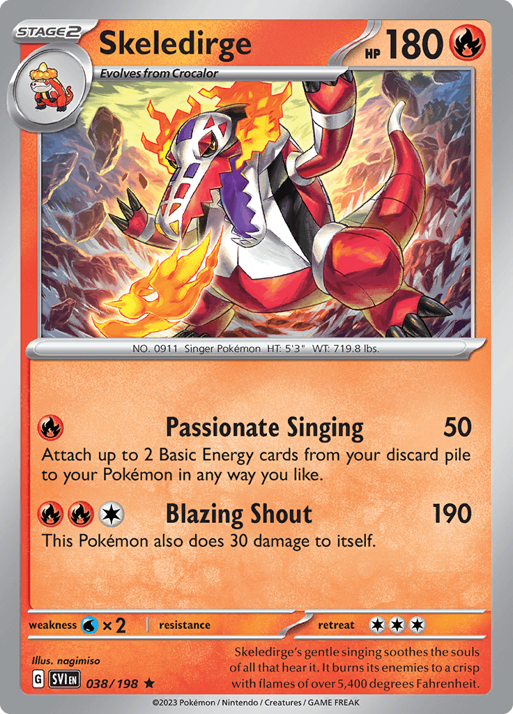 Scarlet Violet Base Skeledirge