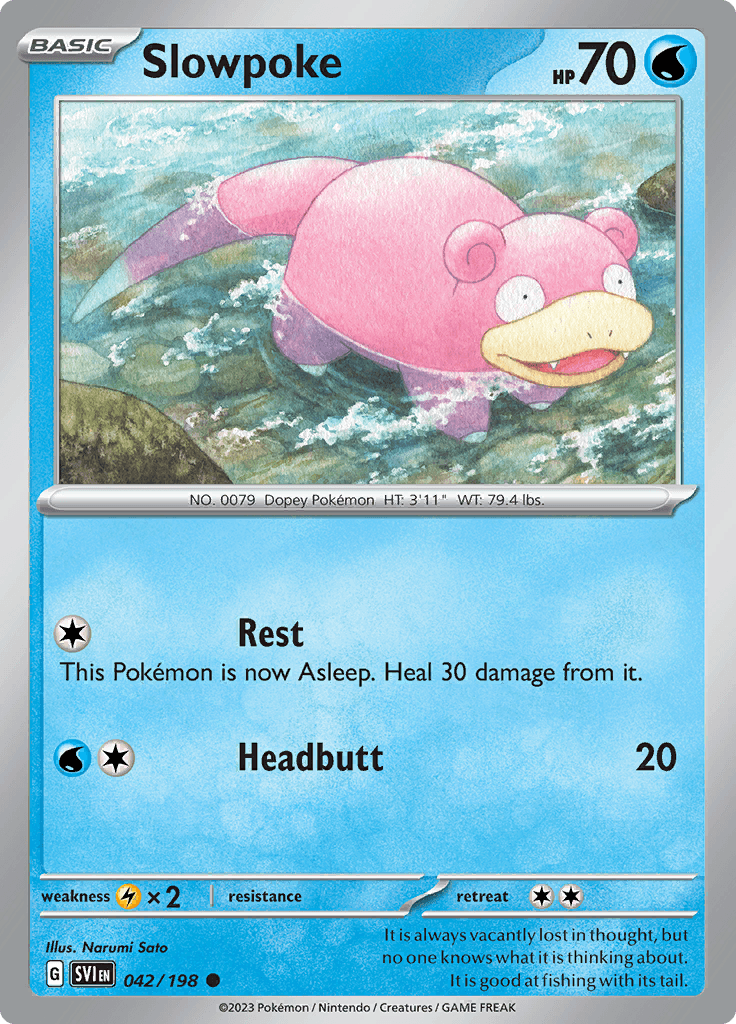 Scarlet Violet Base Slowpoke