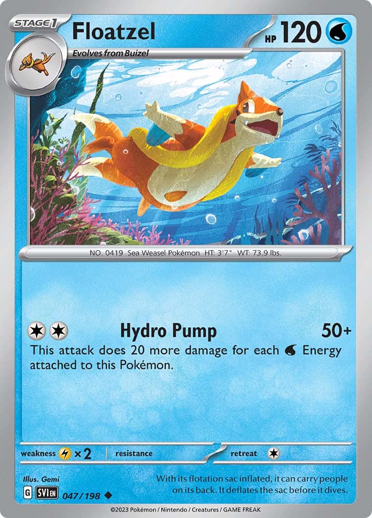 Scarlet Violet Base Floatzel