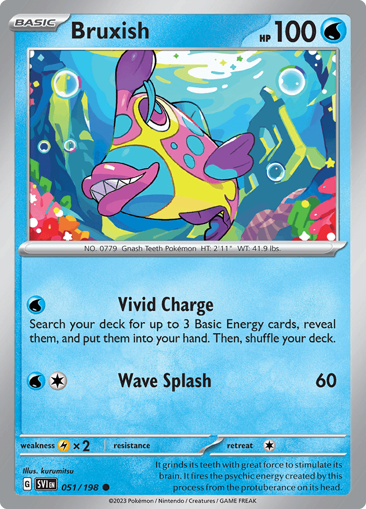 Scarlet Violet Base Bruxish