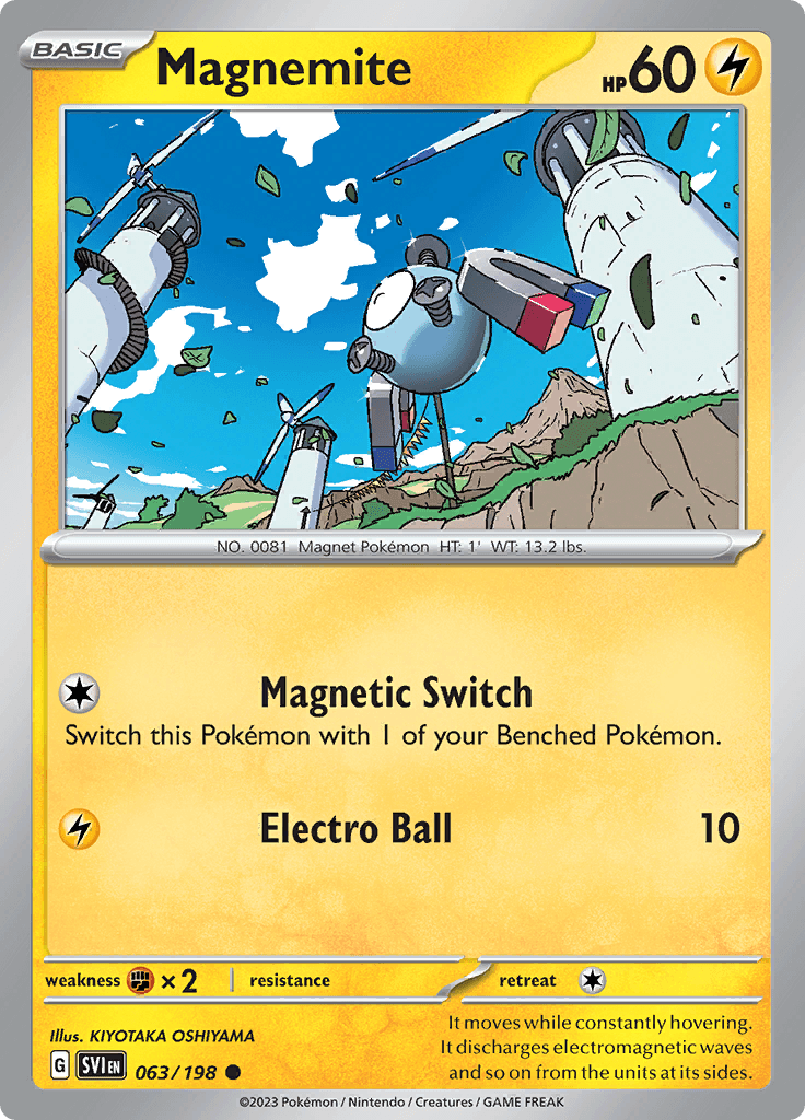 Scarlet Violet Base Magnemite
