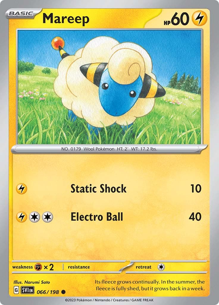 Scarlet Violet Base Mareep