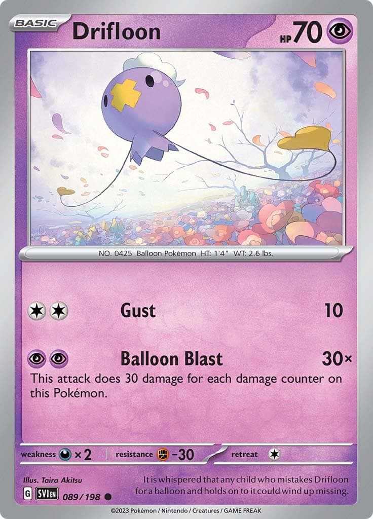 Scarlet Violet Base Drifloon