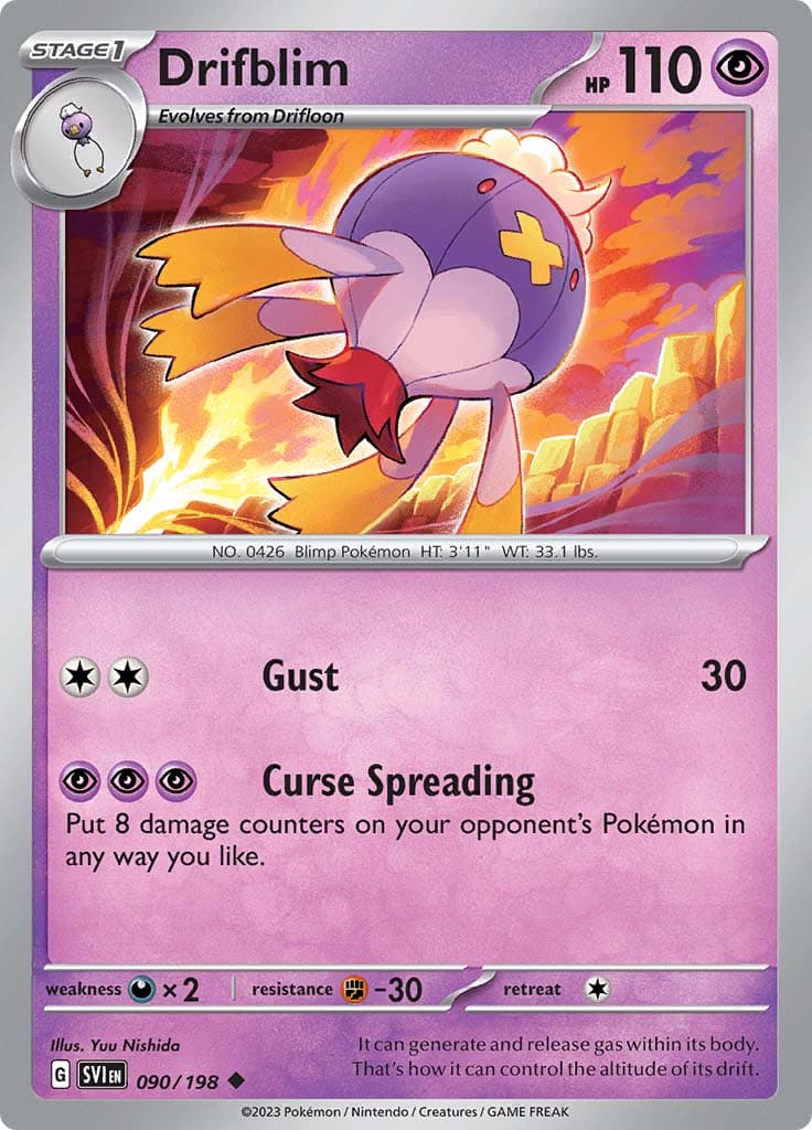 Scarlet Violet Base Drifblim