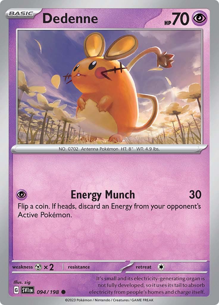 Scarlet Violet Base Dedenne