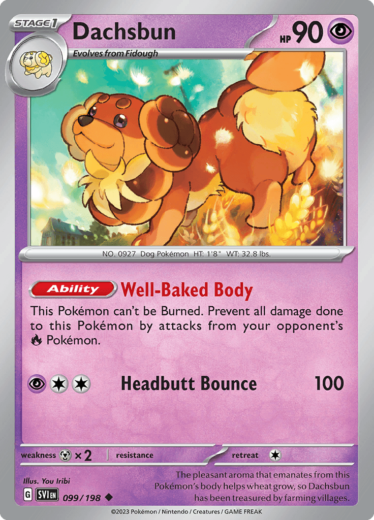 Scarlet Violet Base Dachsbun