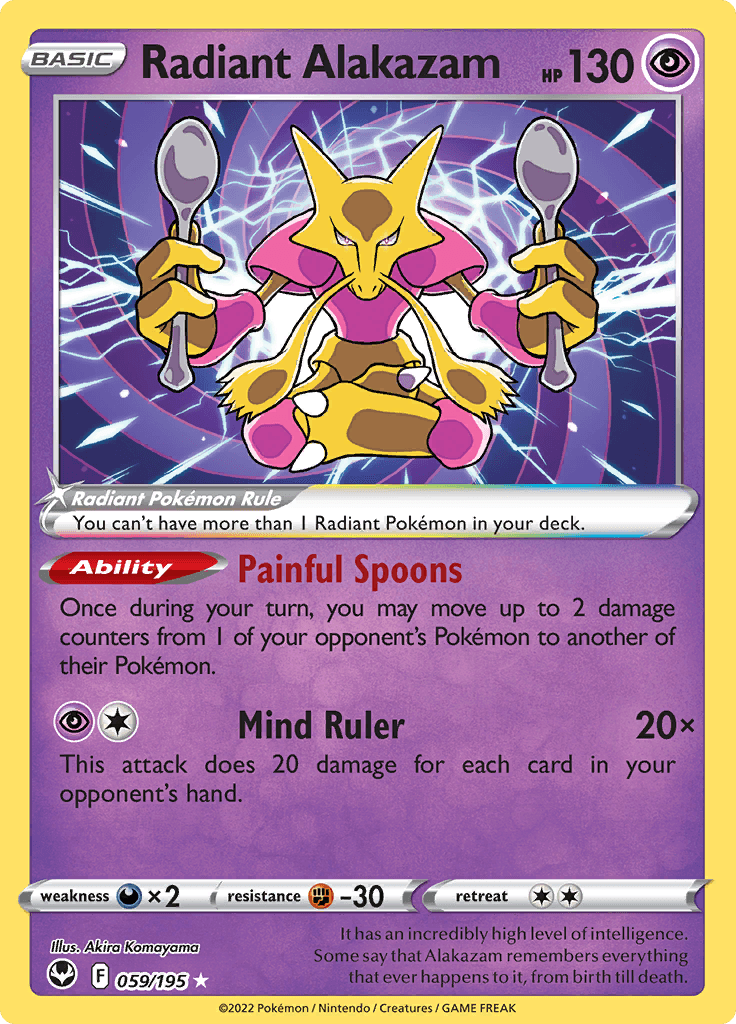 Silver Tempest Radiant Alakazam 059