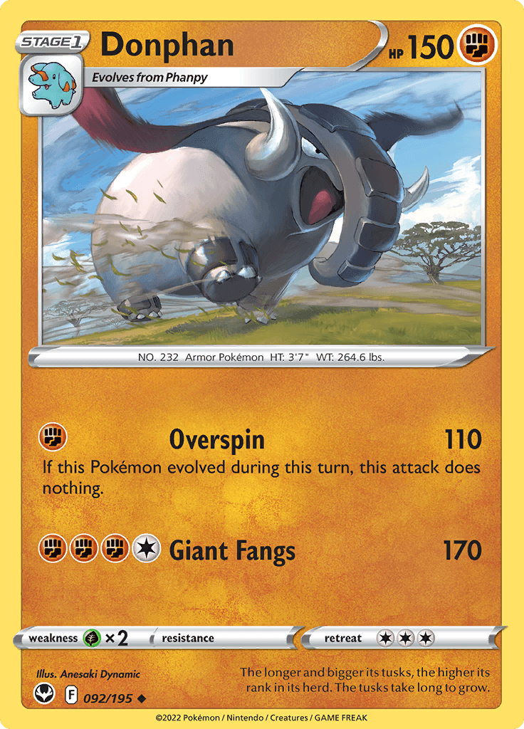 Silver Tempest Donphan 092