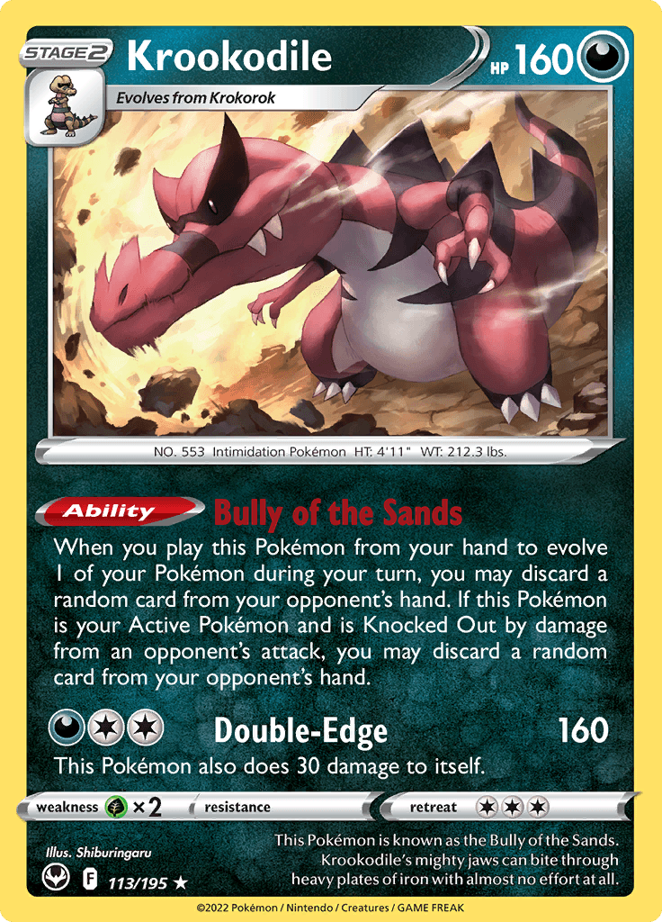 Silver Tempest Krookodile 113