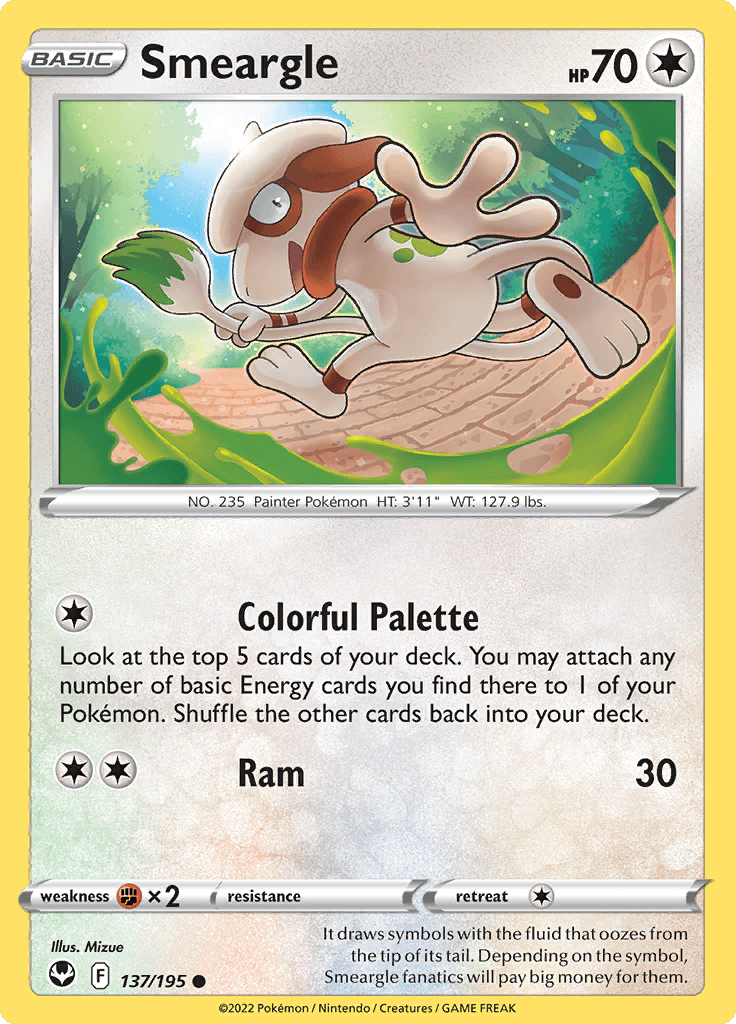 Silver Tempest Smeargle 137