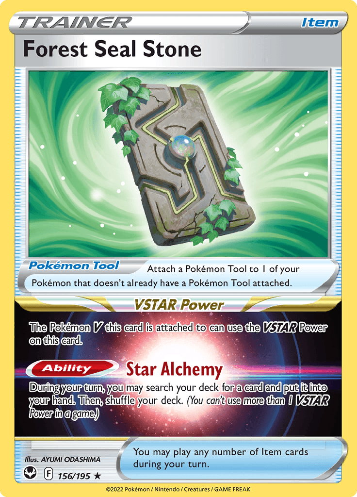 Silver Tempest Trainer Forest Seal Stone 156