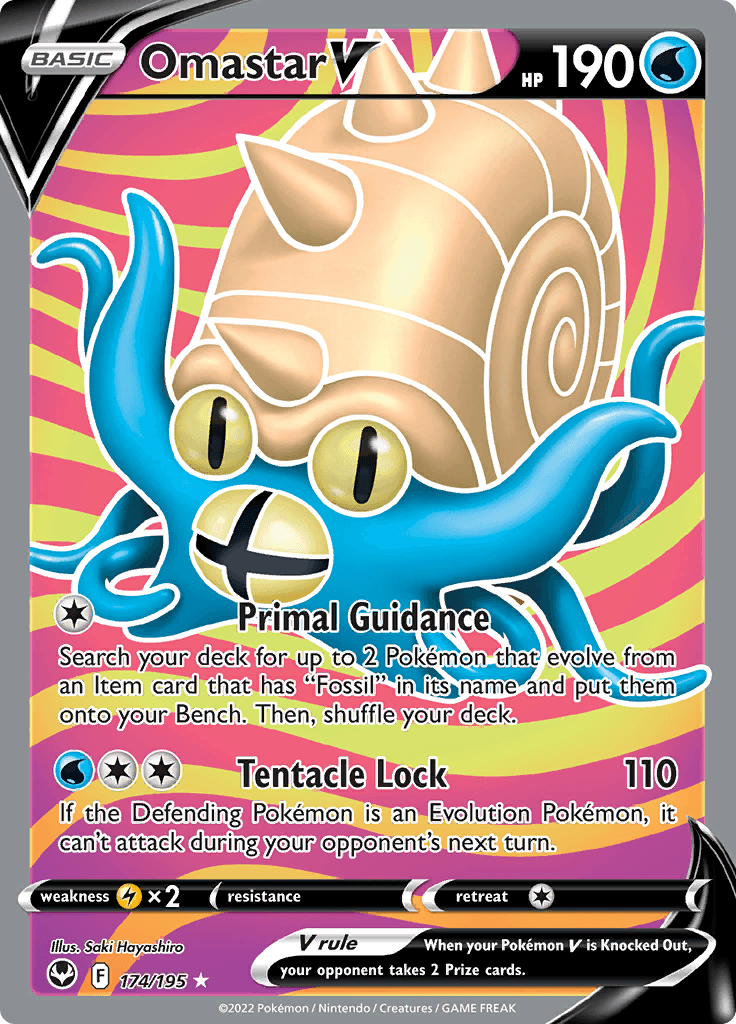 Silver Tempest Full Art Omastar V 174