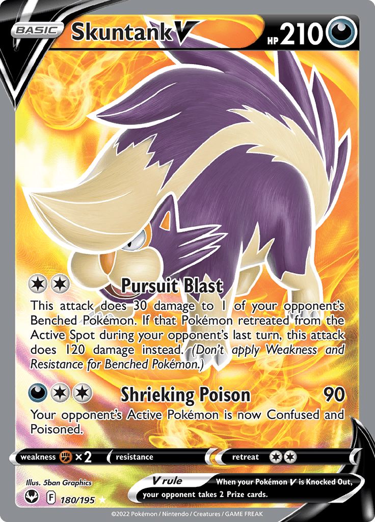 Silver Tempest Full Art Skunktank V 180