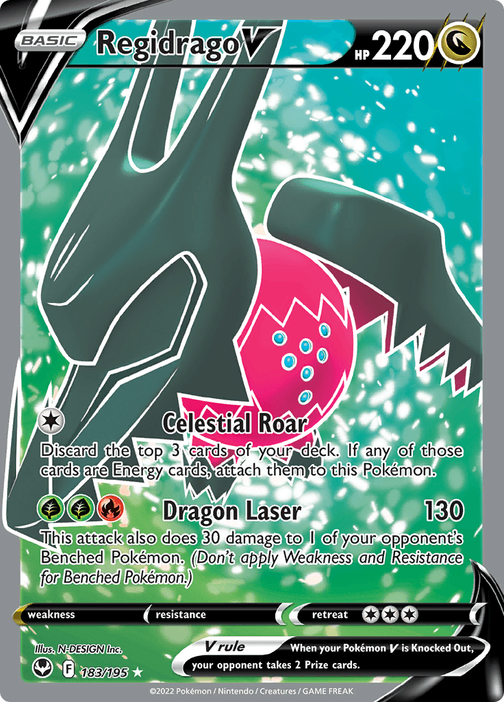Silver Tempest Full Art Regidrago V 183