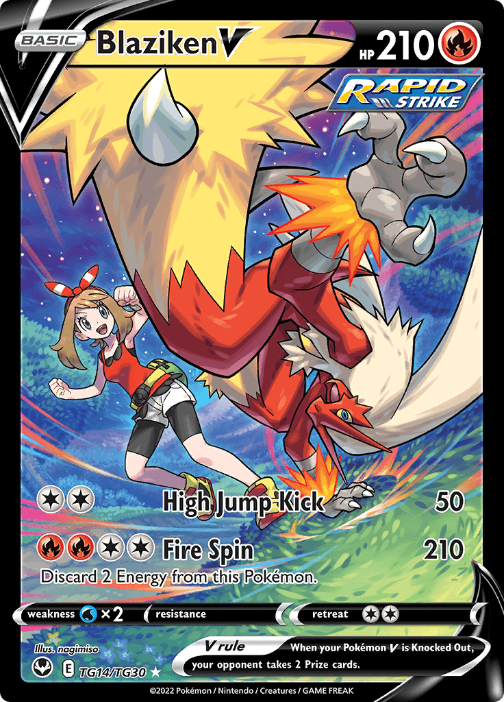 Silver Tempest Trainer Subset Blaziken V 229
