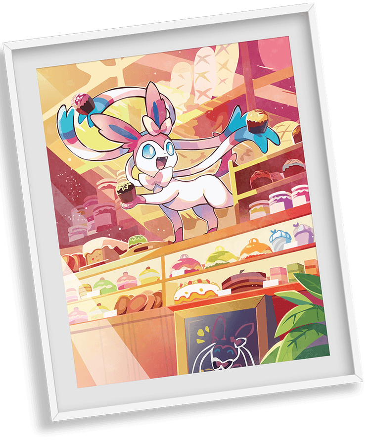 Sylveon framed print