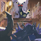 Pokemon umbreon alt art poster eeveelutions print artwork