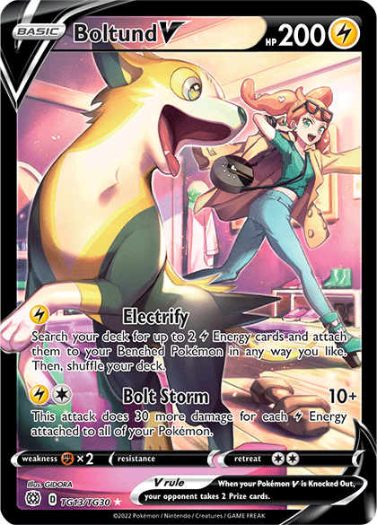 Pokémon Brilliant Stars Boltund V (Trainer Gallery) TCG Card