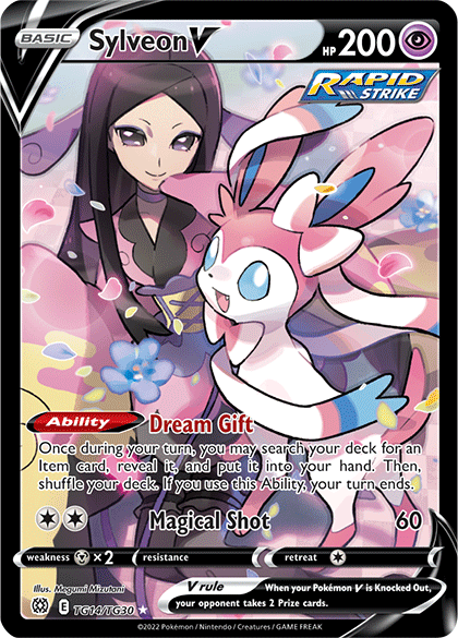 Pokémon Brilliant Stars Sylveon V (Trainer Gallery) TCG Card