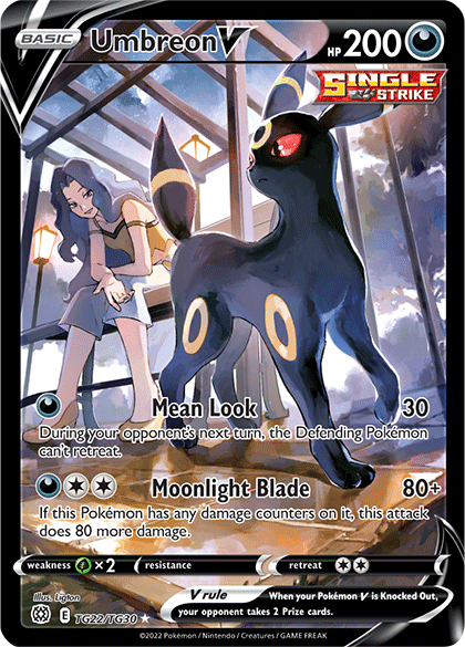 Pokémon Brilliant Stars Umbreon V (Trainer Gallery) TCG Card