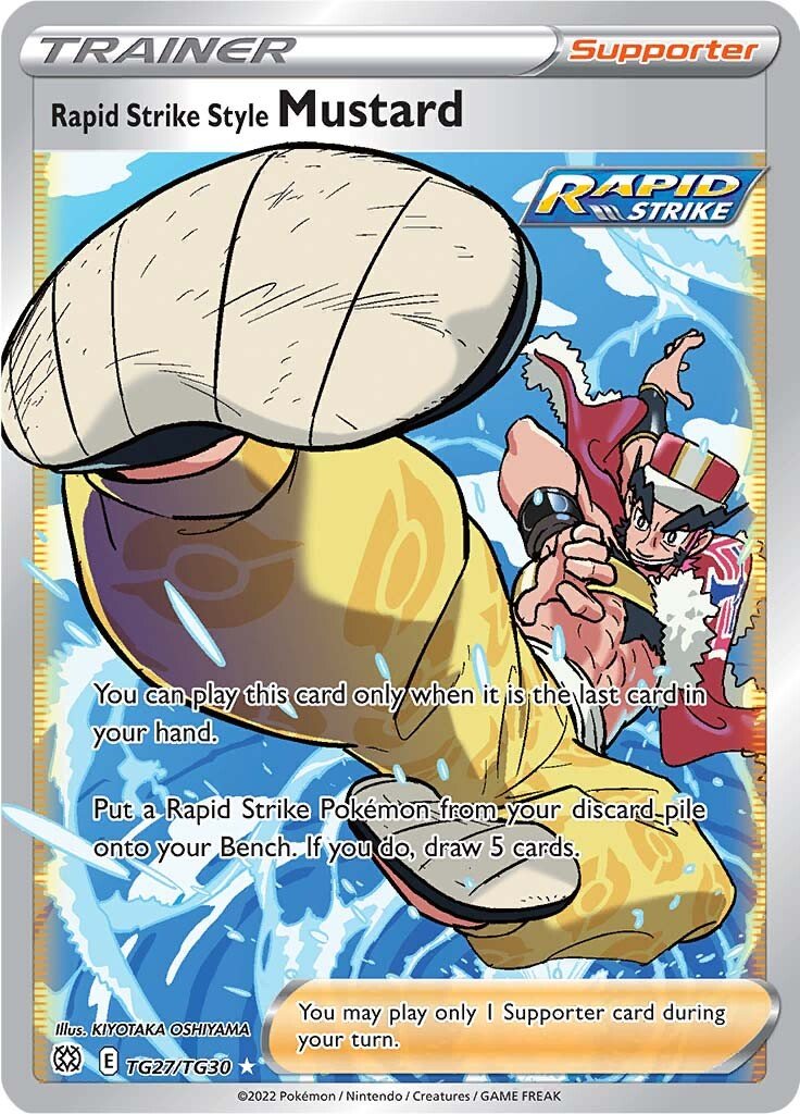 Pokémon Brilliant Stars Rapid Strike Style Mustard (Trainer Gallery) TCG Card