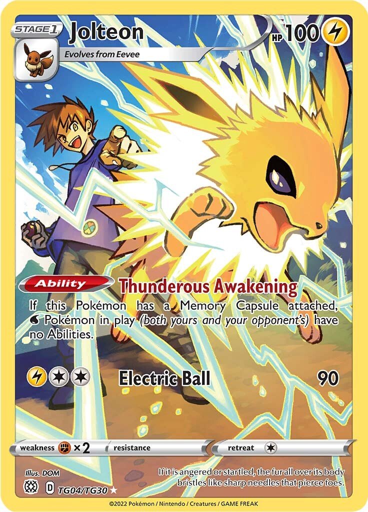 Pokémon Brilliant Stars Jolteon (Trainer Gallery) TCG Card
