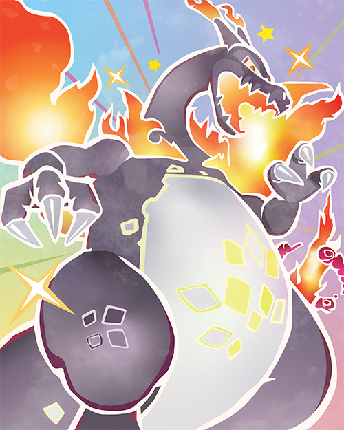 Shiny Dark Charizard | Pokémon Prints | Palette
